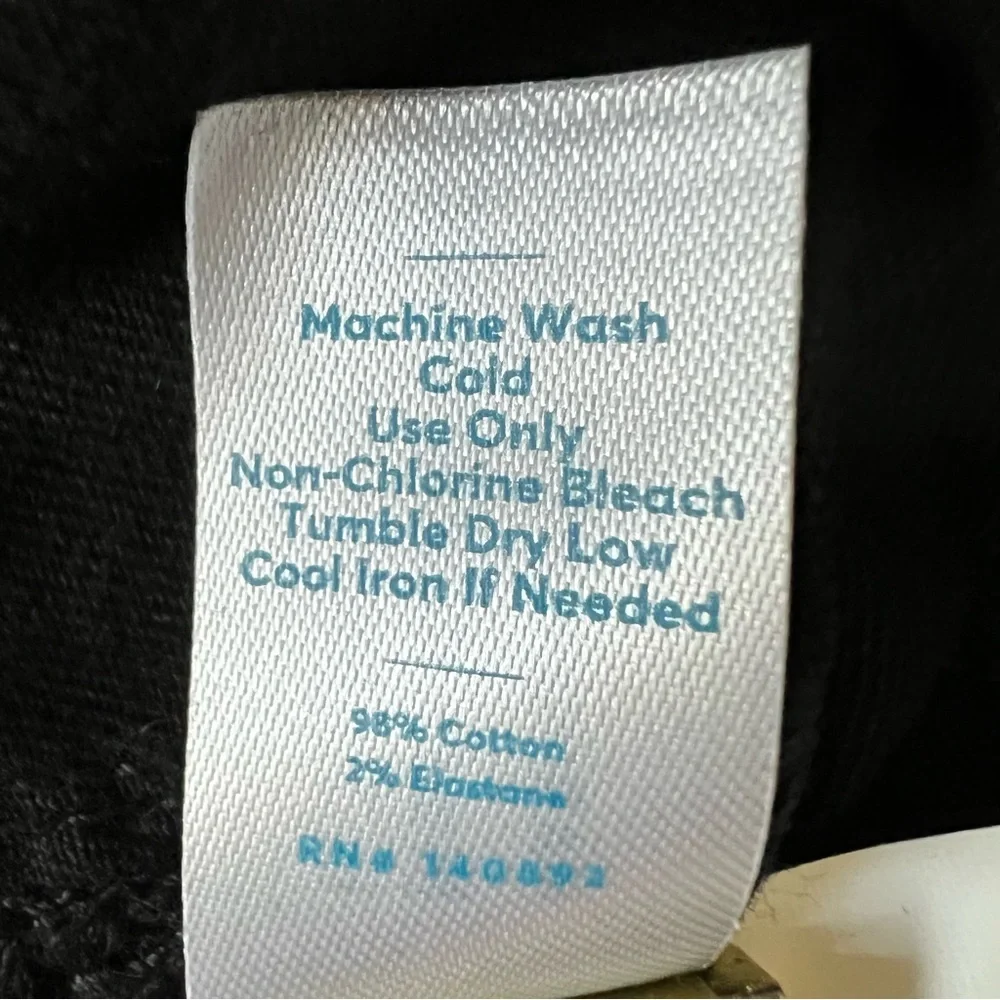 NWT Marine Layer Bridget Wide Leg Crop Pants in Faded Black SZ 10 - Picture 13 of 16